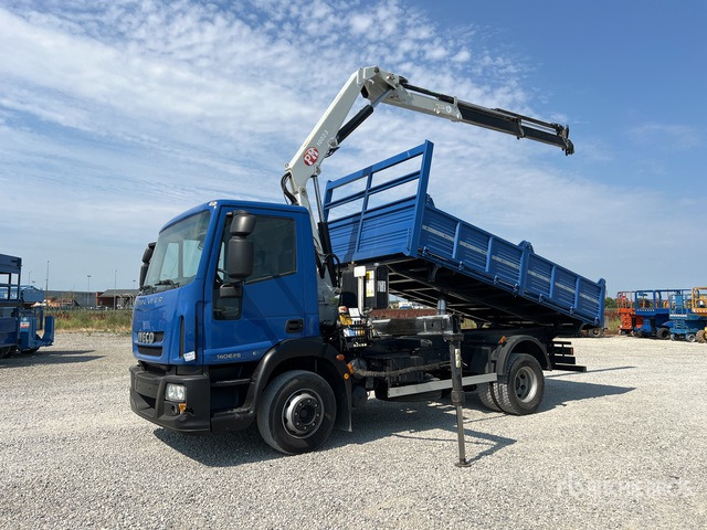 2009 Iveco Eurocargo 140E25 2002 PM Serie 10 on 4x2 Dump Truck with Crane - Klepelmaaier/ Mulcher: afbeelding 1 2009 Iveco Eurocargo 140E25 2002 PM Serie 10 on 4x2 Dump Truck with Crane - Klepelmaaier/ Mulcher: afbeelding 1