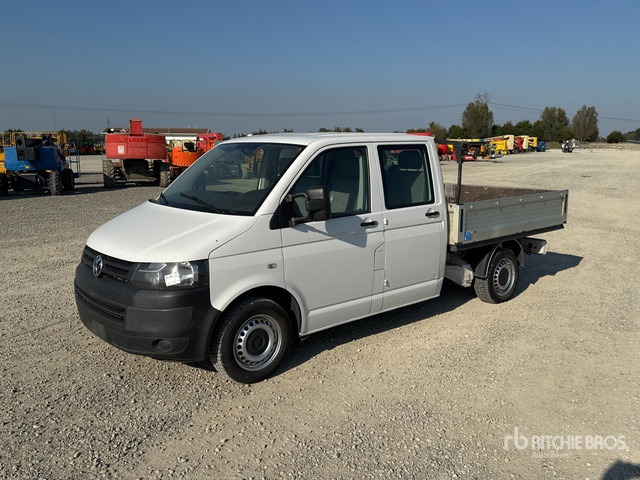 2014 Volkswagen Transporter Crew Cab Flatbed Truck - Bestelwagen met open laadbak: afbeelding 1 2014 Volkswagen Transporter Crew Cab Flatbed Truck - Bestelwagen met open laadbak: afbeelding 1