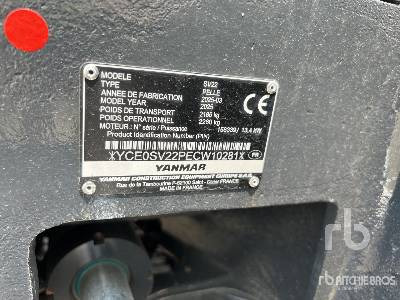 YANMAR SV22 ADVANCE (P (Unused) - Minigraafmachine: afbeelding 5 YANMAR SV22 ADVANCE (P (Unused) - Minigraafmachine: afbeelding 5