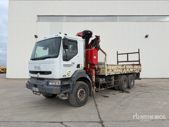 2003 Renault Kerax 380 2003 Fassi F270A Articulated Bo ... Flatbed Truck with Crane - Vrachtwagen met open laadbak, Kraanwagen: afbeelding 1 2003 Renault Kerax 380 2003 Fassi F270A Articulated Bo ... Flatbed Truck with Crane - Vrachtwagen met open laadbak, Kraanwagen: afbeelding 1