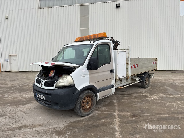 2006 Renault Master dCi 120 2014 HMF 152T2 12V 830 kg on 4x ... Dump Truck with Crane - Kipper vrachtwagen: afbeelding 1 2006 Renault Master dCi 120 2014 HMF 152T2 12V 830 kg on 4x ... Dump Truck with Crane - Kipper vrachtwagen: afbeelding 1