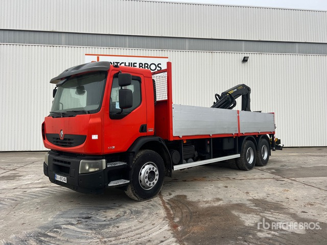 2007 Renault Premium 370DXI 2007 Palfinger PK18500 8000 kg ... Flatbed Truck with Crane - Vrachtwagen met open laadbak, Kraanwagen: afbeelding 1 2007 Renault Premium 370DXI 2007 Palfinger PK18500 8000 kg ... Flatbed Truck with Crane - Vrachtwagen met open laadbak, Kraanwagen: afbeelding 1