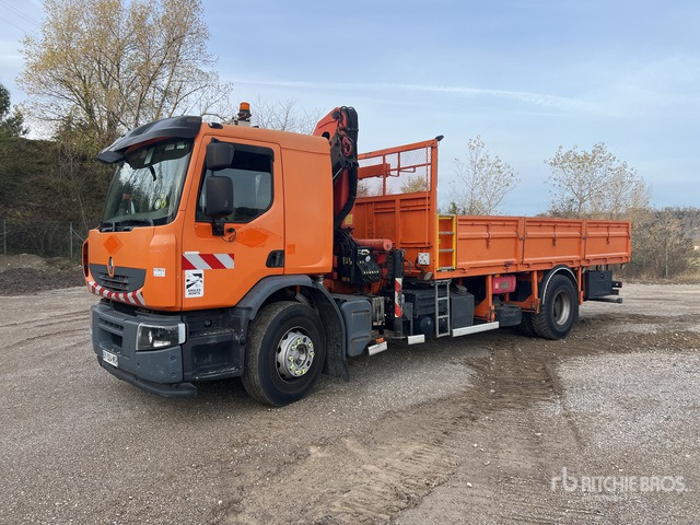 2007 Renault Premium II DXi 2007 Palfinger PK15500 5750 kg ... Flatbed Truck with Crane - Vrachtwagen met open laadbak, Kraanwagen: afbeelding 2 2007 Renault Premium II DXi 2007 Palfinger PK15500 5750 kg ... Flatbed Truck with Crane - Vrachtwagen met open laadbak, Kraanwagen: afbeelding 2