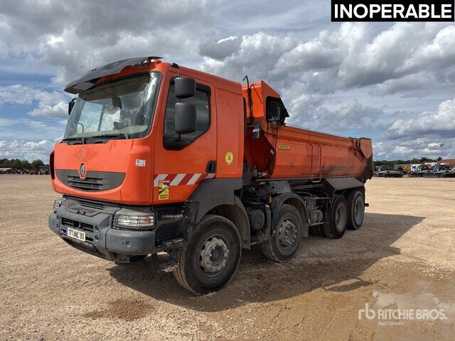 2008 Renault Kerax 410 DXi 8x4 Camion Benne (Inoperable) Tri/A Dump Truck - Kipper vrachtwagen: afbeelding 1 2008 Renault Kerax 410 DXi 8x4 Camion Benne (Inoperable) Tri/A Dump Truck - Kipper vrachtwagen: afbeelding 1