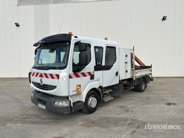 2008 Renault Midlum 220DXi 2008 Palfinger PK2700A on 4x2 C ... Flatbed Truck with Crane - Vrachtwagen met open laadbak, Kraanwagen: afbeelding 2 2008 Renault Midlum 220DXi 2008 Palfinger PK2700A on 4x2 C ... Flatbed Truck with Crane - Vrachtwagen met open laadbak, Kraanwagen: afbeelding 2
