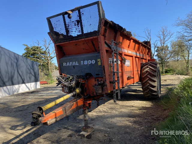 2008 Sodimac Rafal 1800 S/A Epandeur A Fumier 1 Essieu Manure Spreader - Klepelmaaier/ Mulcher: afbeelding 1 2008 Sodimac Rafal 1800 S/A Epandeur A Fumier 1 Essieu Manure Spreader - Klepelmaaier/ Mulcher: afbeelding 1