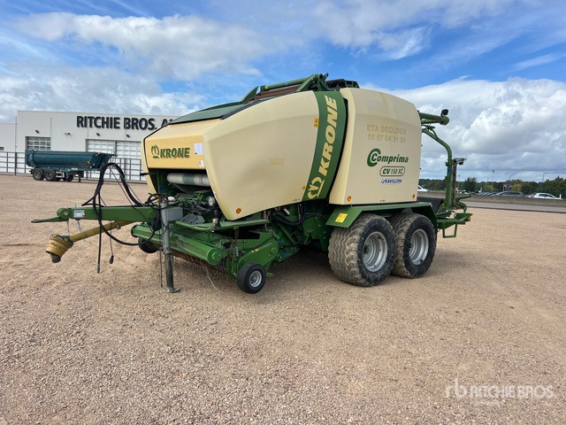 2012 Krone Comprima CV150XC Presse Enrubanneuse 2 Essieux T/A Round Baler - Ronde balenpers: afbeelding 1 2012 Krone Comprima CV150XC Presse Enrubanneuse 2 Essieux T/A Round Baler - Ronde balenpers: afbeelding 1