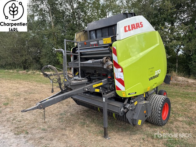 2014 Claas Variant 370 Presse A Balles Rondes 1 Essieu S/A Round Baler - Ronde balenpers: afbeelding 1 2014 Claas Variant 370 Presse A Balles Rondes 1 Essieu S/A Round Baler - Ronde balenpers: afbeelding 1