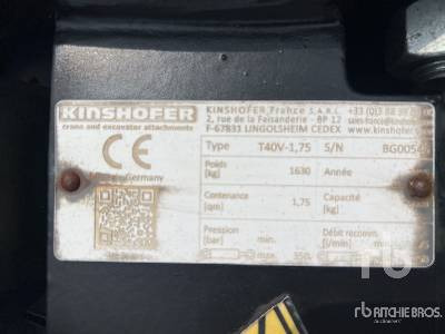 KINSHOFER T40- V1.75 6 ton Grappin A Bois (Non Utili ... - Grijper: afbeelding 5 KINSHOFER T40- V1.75 6 ton Grappin A Bois (Non Utili ... - Grijper: afbeelding 5