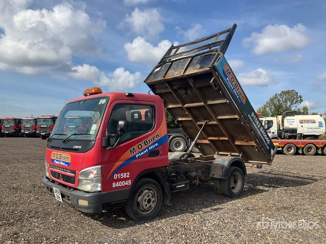 2009 Mitsubishi Canter 3C13-25 SWB 4x2 Flatbed Dump Truck - Kipper vrachtwagen: afbeelding 2 2009 Mitsubishi Canter 3C13-25 SWB 4x2 Flatbed Dump Truck - Kipper vrachtwagen: afbeelding 2