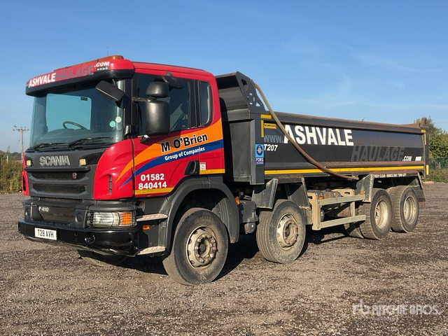 Kipper vrachtwagen 2017 Scania P410 8x4 Twin-Steer Tri/A Dump Truck: afbeelding 1