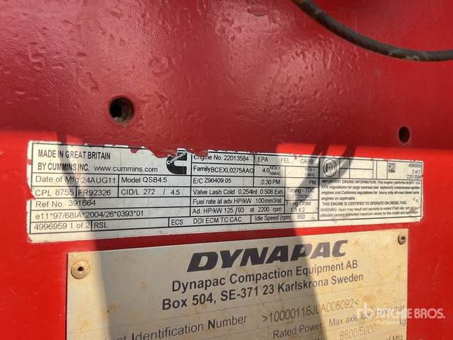 2011 Dynapac CA302PD Smooth Drum Compactor - Schapenpootwals/ Grondverdichter: afbeelding 5 2011 Dynapac CA302PD Smooth Drum Compactor - Schapenpootwals/ Grondverdichter: afbeelding 5