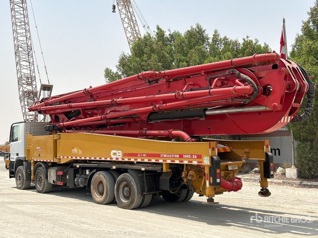 2020 Mercedes-Benz Actros 4141 2020 Sany SYM5449THBE 56 m on 8 ... Concrete Pump Truck - Betonpomp: afbeelding 4 2020 Mercedes-Benz Actros 4141 2020 Sany SYM5449THBE 56 m on 8 ... Concrete Pump Truck - Betonpomp: afbeelding 4