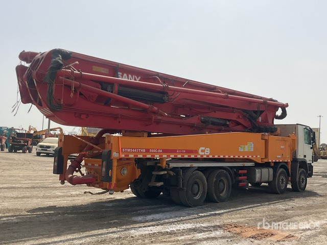 2020 Mercedes-Benz Actros 4143 2020 Sany SYM5449THBE 56 m on 8 ... Concrete Pump Truck - Betonpomp: afbeelding 4 2020 Mercedes-Benz Actros 4143 2020 Sany SYM5449THBE 56 m on 8 ... Concrete Pump Truck - Betonpomp: afbeelding 4