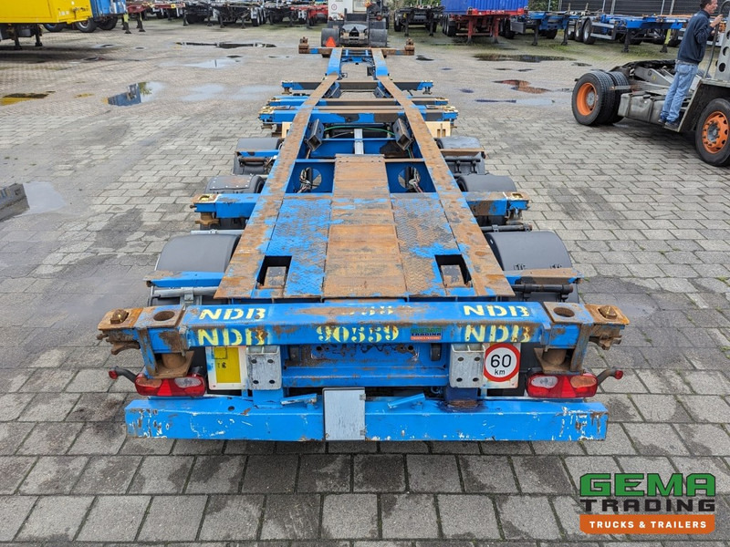 Containertransporter/ Wissellaadbak oplegger Krone SD 27 3-Assen BPW DrumBrakes - 5280kg - 1x 20FT 2x 20FT 30FT 40FT (O1867): afbeelding 7