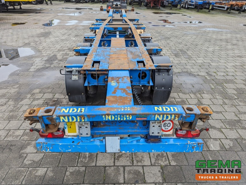 Containertransporter/ Wissellaadbak oplegger Krone SD 27 3-Assen BPW DrumBrakes - 5280kg - 1x 20FT 2x 20FT 30FT 40FT (O1867): afbeelding 6