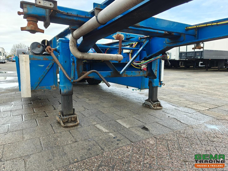 Containertransporter/ Wissellaadbak oplegger LAG O-3-39 02 3-Assen BPW - 20/30FT Kiepchassis - Rotary Feeder - Schijfremmen - 5300KG: afbeelding 7