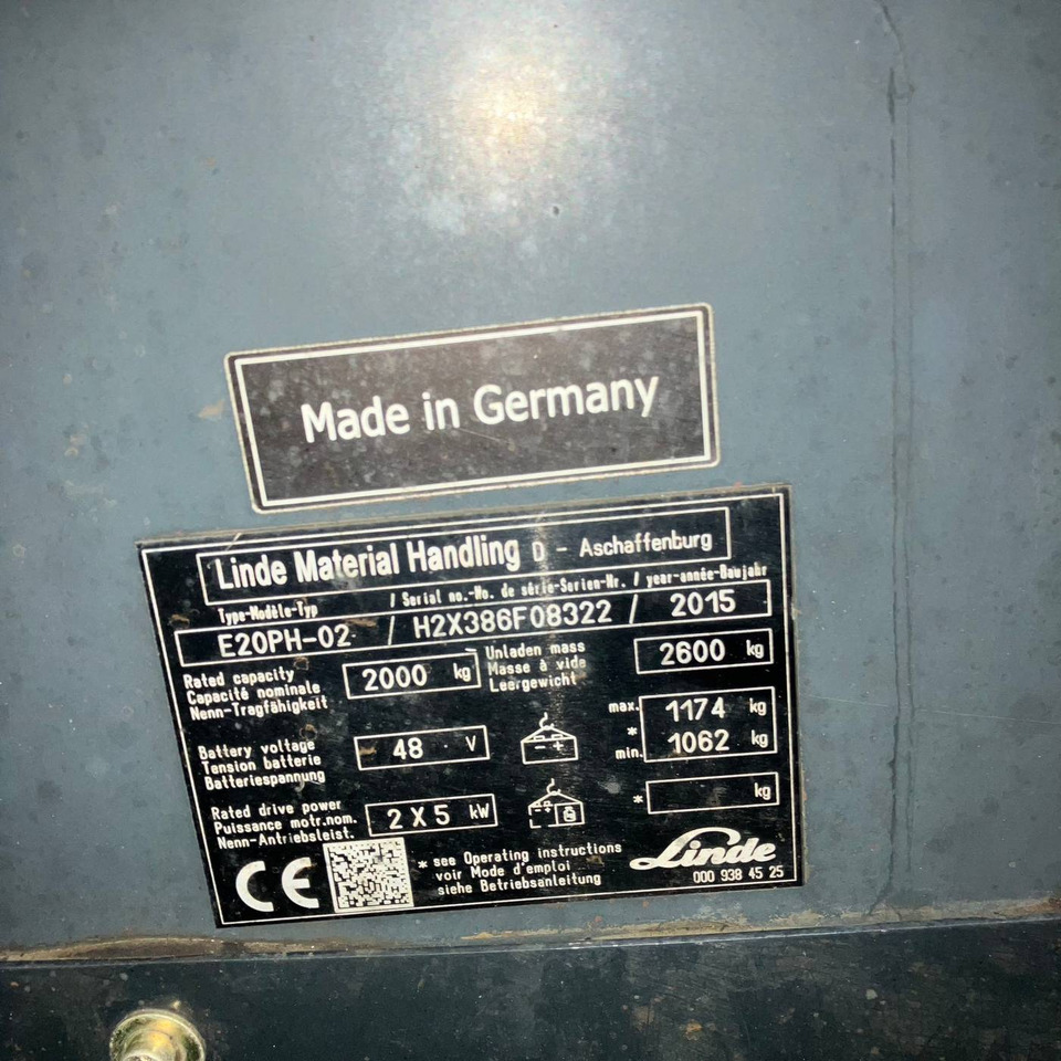 Linde E20PH (386-02) EVO - Elektrische heftruck: afbeelding 4 Linde E20PH (386-02) EVO - Elektrische heftruck: afbeelding 4