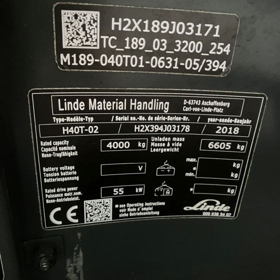 Linde H40T (394-02) Beverage - LPG heftruck: afbeelding 4 Linde H40T (394-02) Beverage - LPG heftruck: afbeelding 4