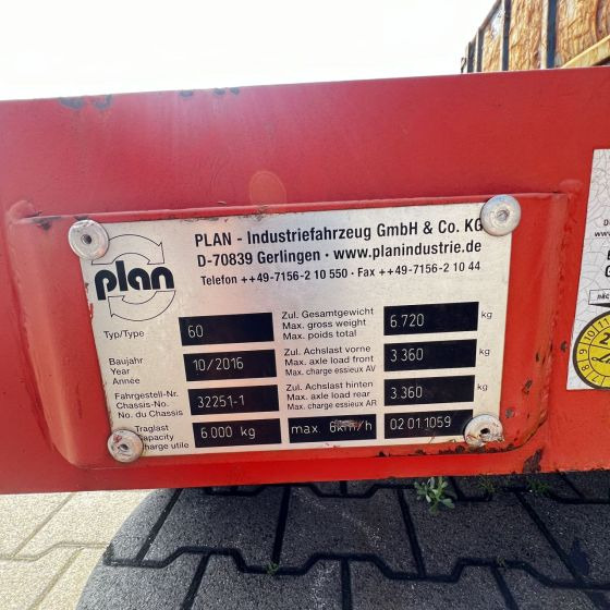 Plan Type 60-6.000 - Open/ Plateau aanhangwagen: afbeelding 2 Plan Type 60-6.000 - Open/ Plateau aanhangwagen: afbeelding 2