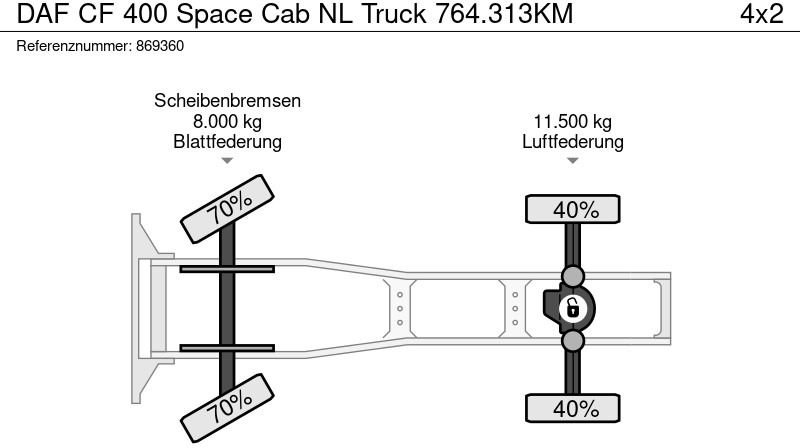 Leasing DAF CF 400 Space Cab NL Truck 764.313KM DAF CF 400 Space Cab NL Truck 764.313KM: afbeelding 18