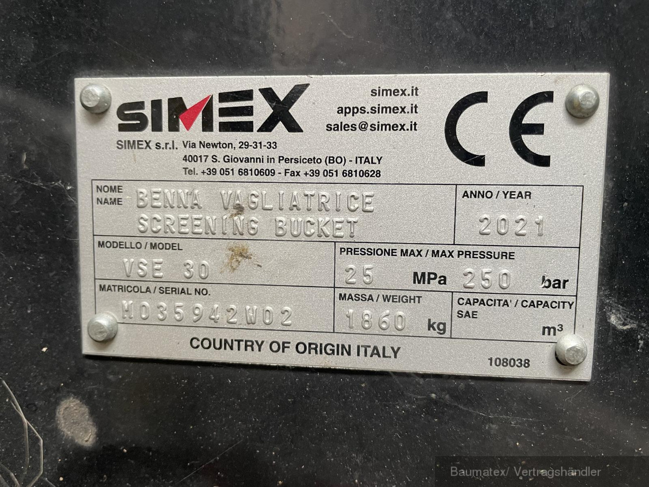 Simex VSE20 Sieblöffel/ neueste Generation!! - Puinbak voor Bouwmachine: afbeelding 4 Simex VSE20 Sieblöffel/ neueste Generation!! - Puinbak voor Bouwmachine: afbeelding 4