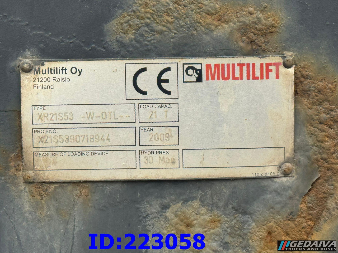 HIAB Multilift XR21S53 - Haakarm/ Portaalarmsysteem: afbeelding 2 HIAB Multilift XR21S53 - Haakarm/ Portaalarmsysteem: afbeelding 2