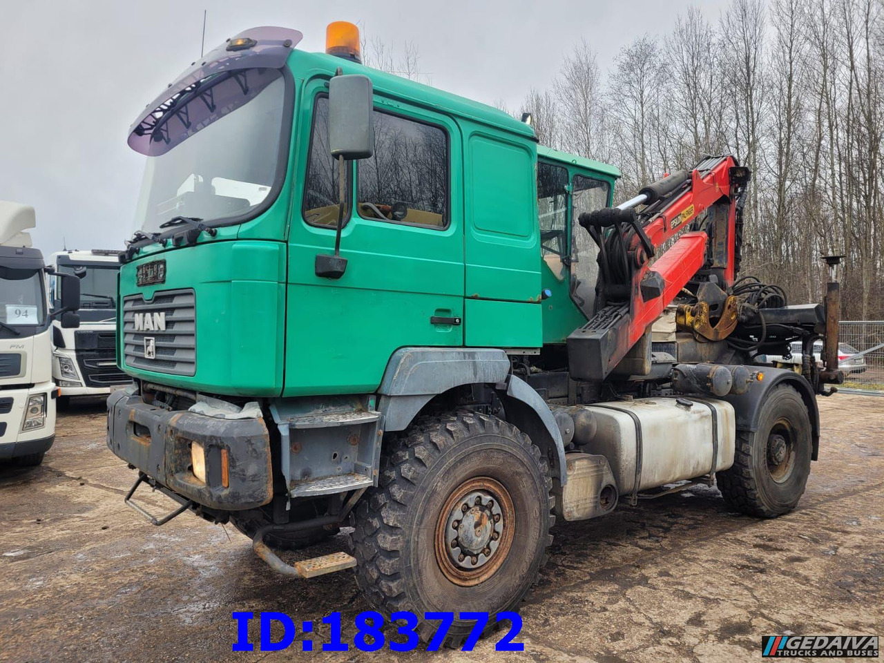 MAN 18.410 4x4 + Epsilon Palfinger SRX39 - Houttransport, Kraanwagen: afbeelding 1 MAN 18.410 4x4 + Epsilon Palfinger SRX39 - Houttransport, Kraanwagen: afbeelding 1