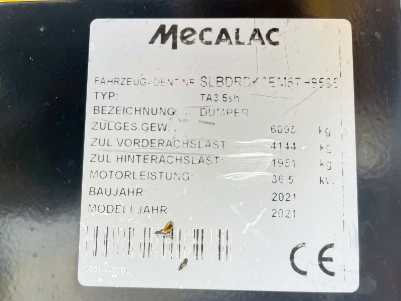 Mecalac TA3.5 SH (3748) - Minidumper: afbeelding 4 Mecalac TA3.5 SH (3748) - Minidumper: afbeelding 4