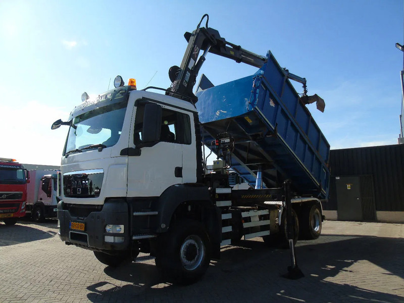 MAN TGX + 6x6 + HIAB 166 E3 HIPRO + 3SIDE TIPPER - Kipper vrachtwagen, Kraanwagen: afbeelding 3 MAN TGX + 6x6 + HIAB 166 E3 HIPRO + 3SIDE TIPPER - Kipper vrachtwagen, Kraanwagen: afbeelding 3