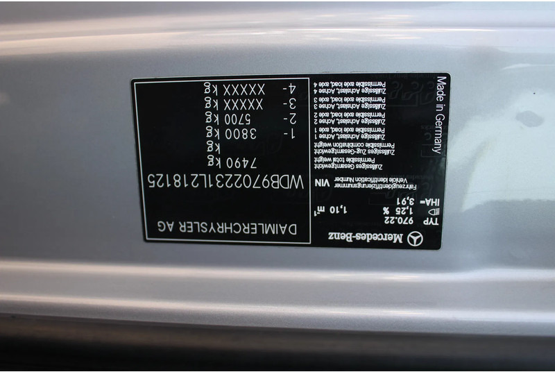 Autovrachtwagen vrachtwagen Mercedes-Benz Atego 823 + MANUAL + WINCH + PERFECT TRUCK: afbeelding 15