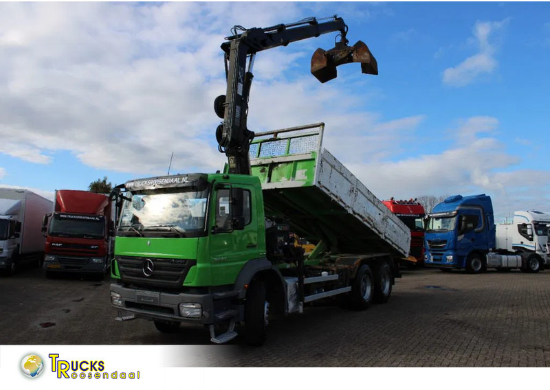Mercedes-Benz Axor 2633 + TIPPER + HIAB 144 + REMOTE + MANUAL - Kraanwagen: afbeelding 1 Mercedes-Benz Axor 2633 + TIPPER + HIAB 144 + REMOTE + MANUAL - Kraanwagen: afbeelding 1