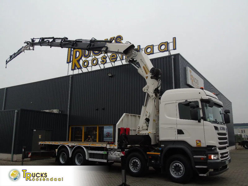 Scania R 520 V8 + PALFINGER 72002 6X + JIB 4X + WINCH + 8X4 + EURO 6 + REMOTE - Kraanwagen: afbeelding 1 Scania R 520 V8 + PALFINGER 72002 6X + JIB 4X + WINCH + 8X4 + EURO 6 + REMOTE - Kraanwagen: afbeelding 1
