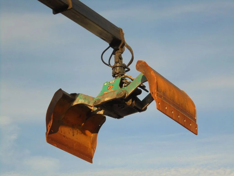 Kipper vrachtwagen, Kraanwagen Volvo FMX 380 + 6x6 + HMF Z Crane Hardox KIPPER + Multi kap: afbeelding 11
