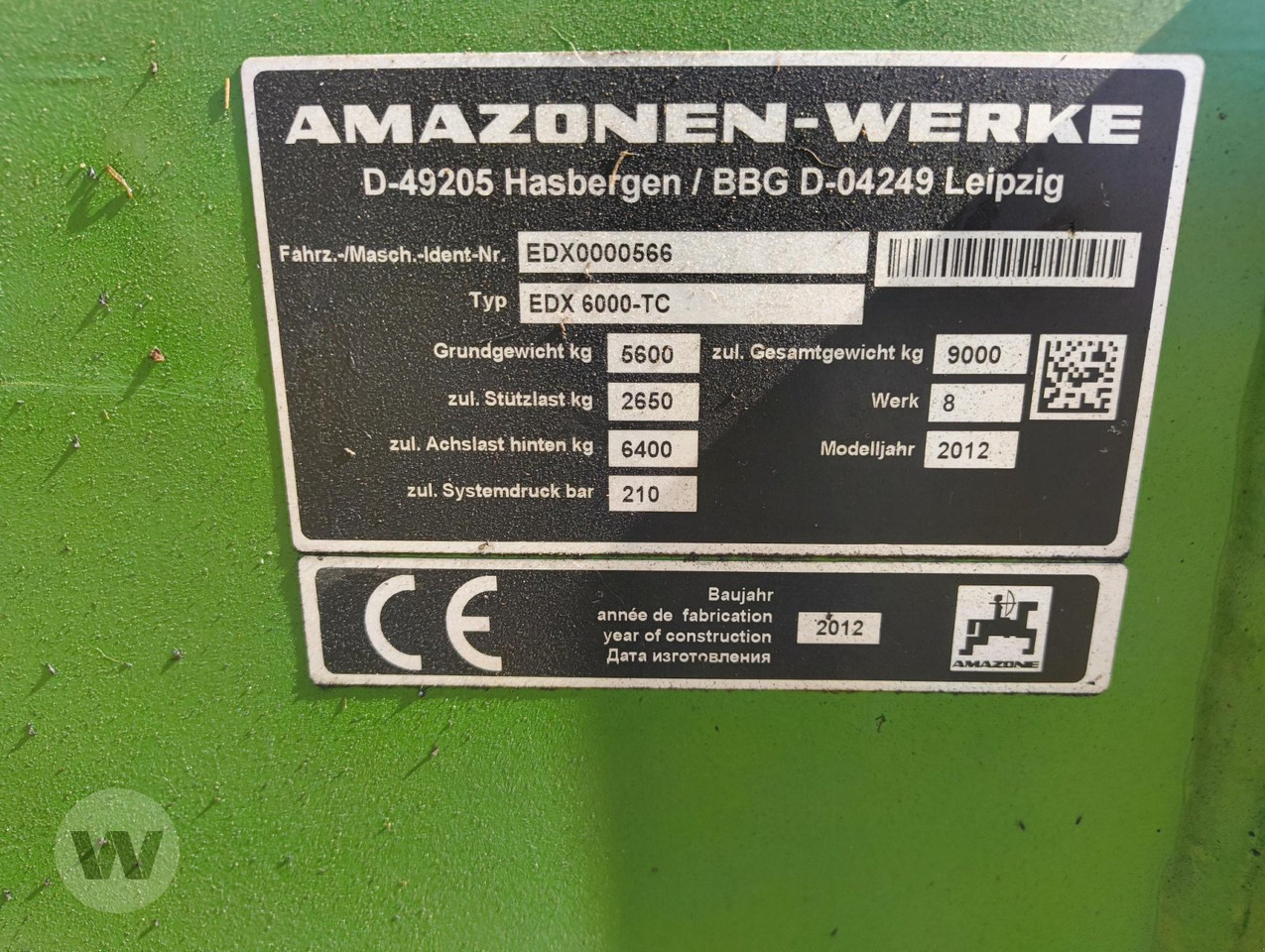 Amazone EDX 6000-TC - Zaaimachine: afbeelding 5 Amazone EDX 6000-TC - Zaaimachine: afbeelding 5