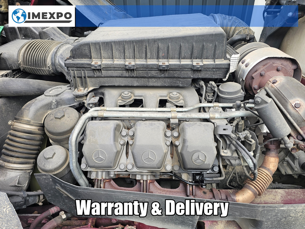MERCEDES-BENZ ACTROS MP3/ OM501LA V6 / COMPLETE ENGINE / TOP CONDITION: 565k KM!! - Motor: afbeelding 1 MERCEDES-BENZ ACTROS MP3/ OM501LA V6 / COMPLETE ENGINE / TOP CONDITION: 565k KM!! - Motor: afbeelding 1