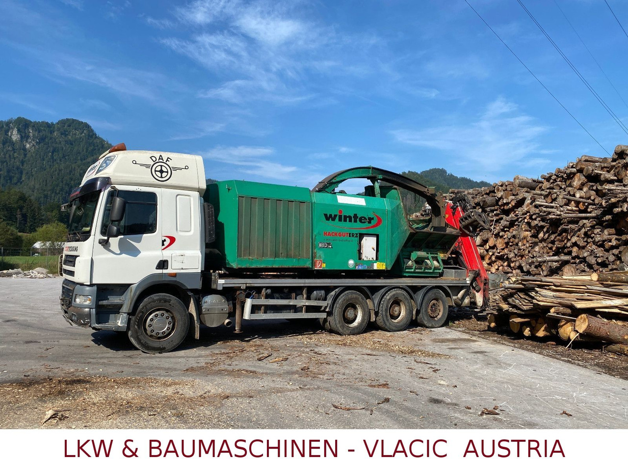 Houttransport DAF CF85 Holzhackmaschine JENZ HEM 700: afbeelding 8 Houttransport DAF CF85 Holzhackmaschine JENZ HEM 700: afbeelding 8