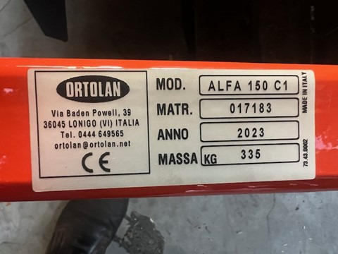 ORTOLAN ALFA 150 harrow - Grondbewerking toebehoor: afbeelding 2 ORTOLAN ALFA 150 harrow - Grondbewerking toebehoor: afbeelding 2