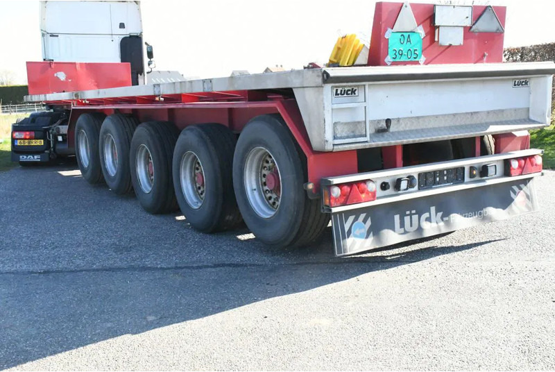 LUECK SPR75/5 5 achse BALLAST TRAILER 3x STEERAXLE!! - Vlakke/ Open oplegger: afbeelding 4 LUECK SPR75/5 5 achse BALLAST TRAILER 3x STEERAXLE!! - Vlakke/ Open oplegger: afbeelding 4