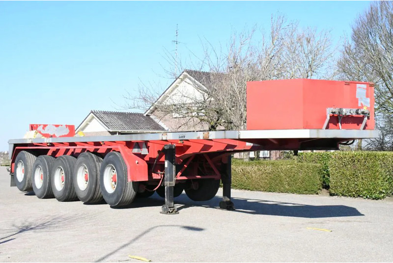 LUECK SPR75/5 5 achse BALLAST TRAILER 3x STEERAXLE!! - Vlakke/ Open oplegger: afbeelding 1 LUECK SPR75/5 5 achse BALLAST TRAILER 3x STEERAXLE!! - Vlakke/ Open oplegger: afbeelding 1