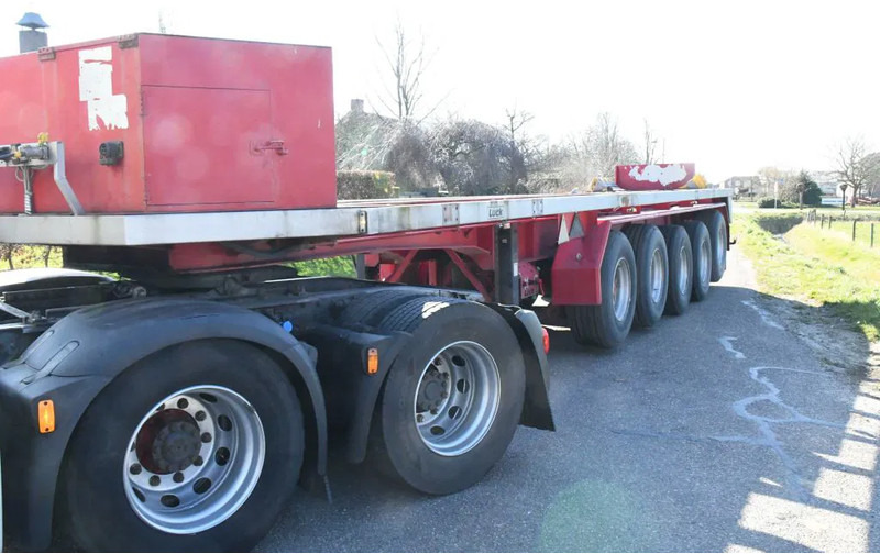 LUECK SPR75/5 5 achse BALLAST TRAILER 3x STEERAXLE!! - Vlakke/ Open oplegger: afbeelding 3 LUECK SPR75/5 5 achse BALLAST TRAILER 3x STEERAXLE!! - Vlakke/ Open oplegger: afbeelding 3