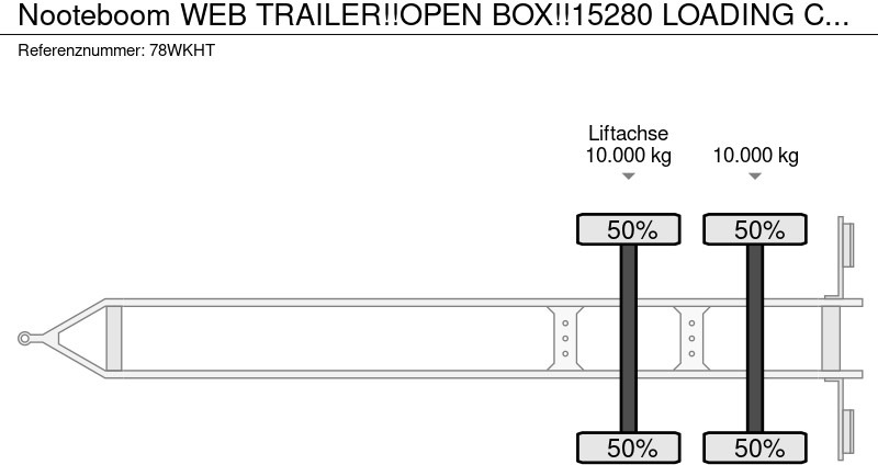 Open/ Plateau aanhangwagen Nooteboom WEB TRAILER!!OPEN BOX!!15280 LOADING CAPACITY!!: afbeelding 8