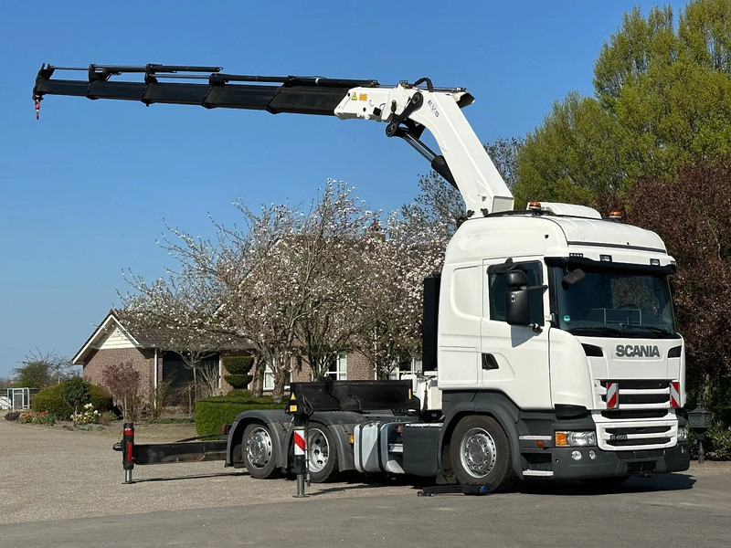 Scania R450 6x2 !!TRACTOR!!!CRANE/GRUE/HMF 50TM!!TOP!EURO6!! - Trekker: afbeelding 3 Scania R450 6x2 !!TRACTOR!!!CRANE/GRUE/HMF 50TM!!TOP!EURO6!! - Trekker: afbeelding 3