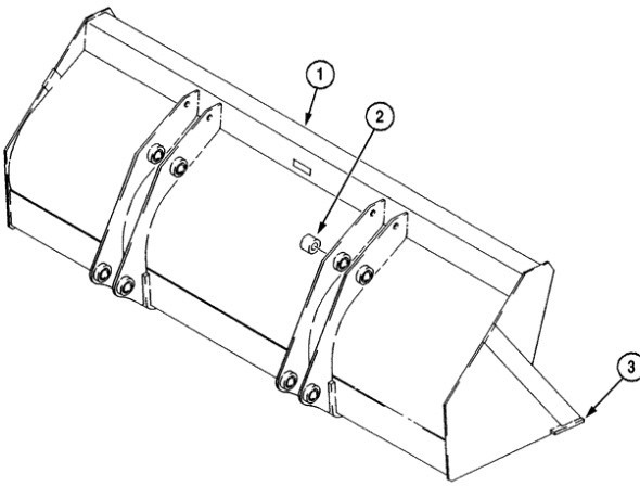 Case 141793A1 - Voorladerbak: afbeelding 2 Case 141793A1 - Voorladerbak: afbeelding 2