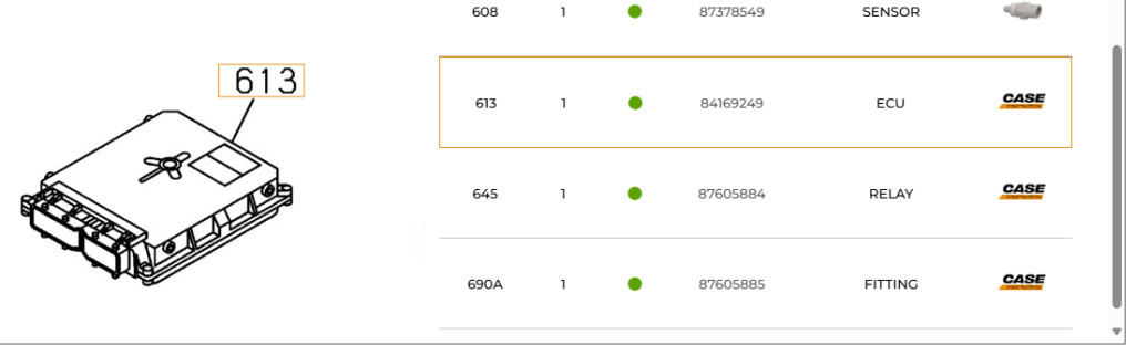 Case 47564554 - ECU voor Bouwmachine: afbeelding 1 Case 47564554 - ECU voor Bouwmachine: afbeelding 1