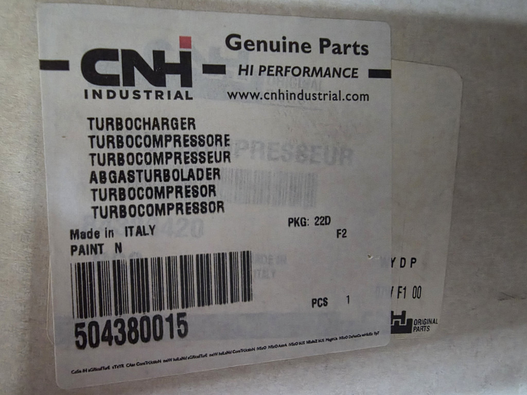 Case 504380015 - Turbolader voor Bouwmachine: afbeelding 4 Case 504380015 - Turbolader voor Bouwmachine: afbeelding 4