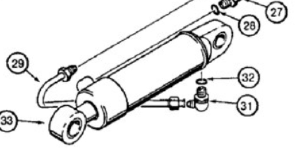 Case G101273 - Hydraulische cilinder voor Bouwmachine: afbeelding 1 Case G101273 - Hydraulische cilinder voor Bouwmachine: afbeelding 1