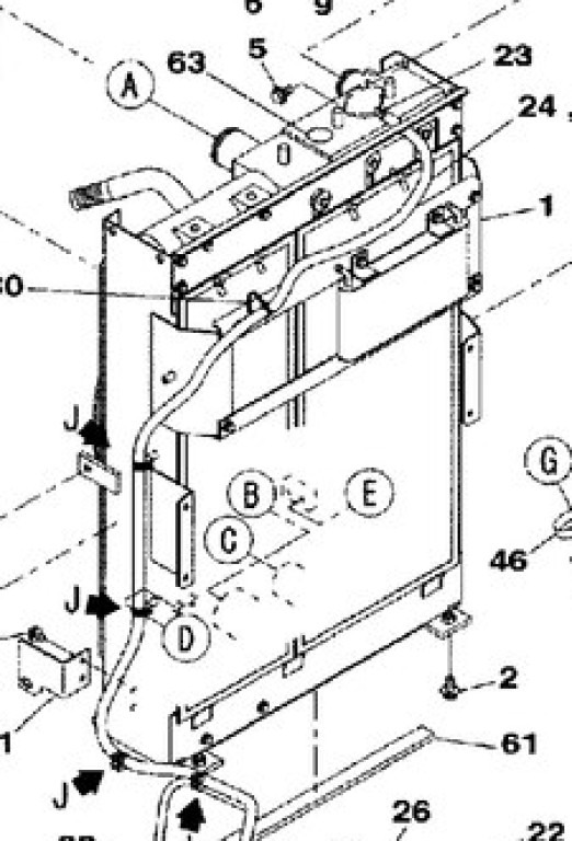 Case KMH10812 - KMH10810 - Intercooler voor Bouwmachine: afbeelding 1 Case KMH10812 - KMH10810 - Intercooler voor Bouwmachine: afbeelding 1