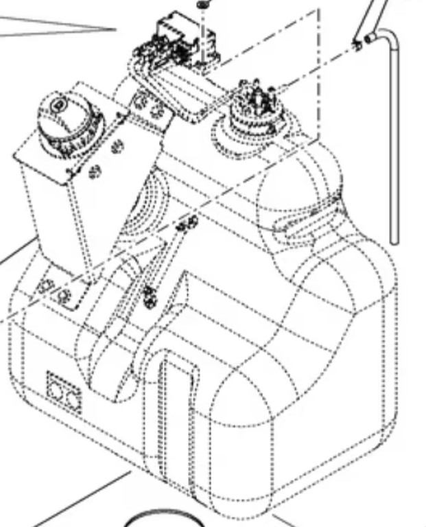 Case KNH14033 - Brandstoftank voor Bouwmachine: afbeelding 1 Case KNH14033 - Brandstoftank voor Bouwmachine: afbeelding 1