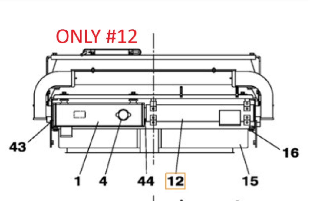 Case LN002110 - LN001580 - Intercooler voor Bouwmachine: afbeelding 1 Case LN002110 - LN001580 - Intercooler voor Bouwmachine: afbeelding 1